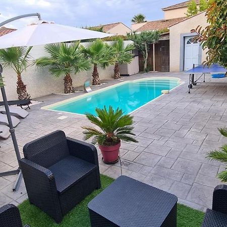 Villa Piscine De La Garrigue Florensac Exteriér fotografie
